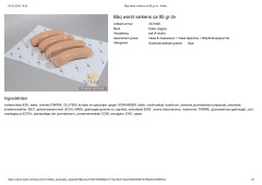 Bbq worst varkens ca 85 gr dv   Kreko1